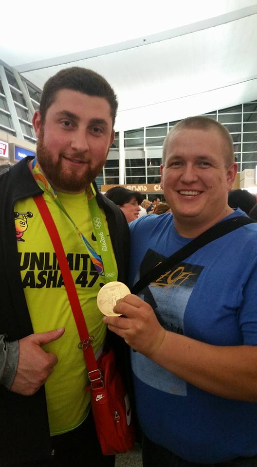 Welcoming Lasha Talakhadze at the airport after the Rio Olympics - Tbilisi 2016